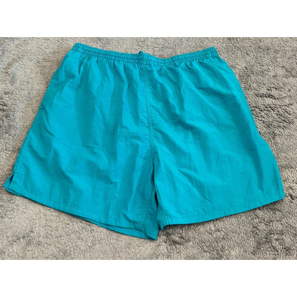 Vintage Pro Spirit Nylon Shorts Mens Large Teal Mesh Lined Active 90s Running